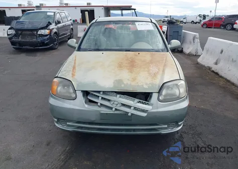 2004 Hyundai Accent Gl из США, поврежденный, VIN KMHCG45CX4U551209